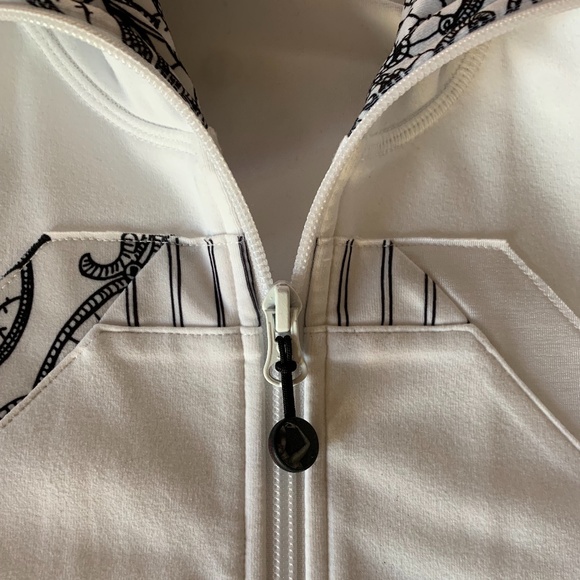 Lululemon Origami Stride Jacket, Size 6, White and Black (SE) - Picture 3 of 12